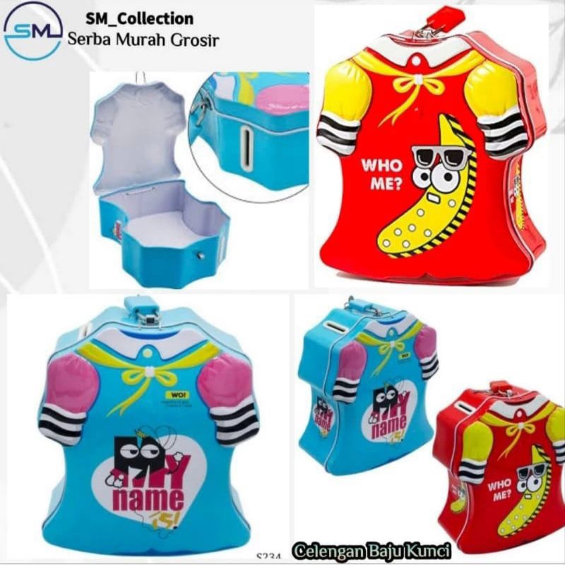 celengan karakter/celengan baju/celengan kunci karakter