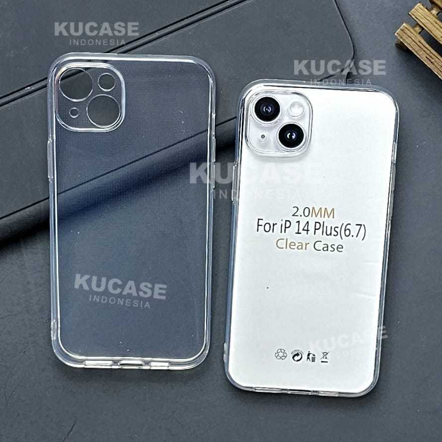 iPhone 14 iPhone 14 Plus iPhone 14 Pro iPhone 14 Pro Max Clear Case 2.0mm Softcase Bening Transparan