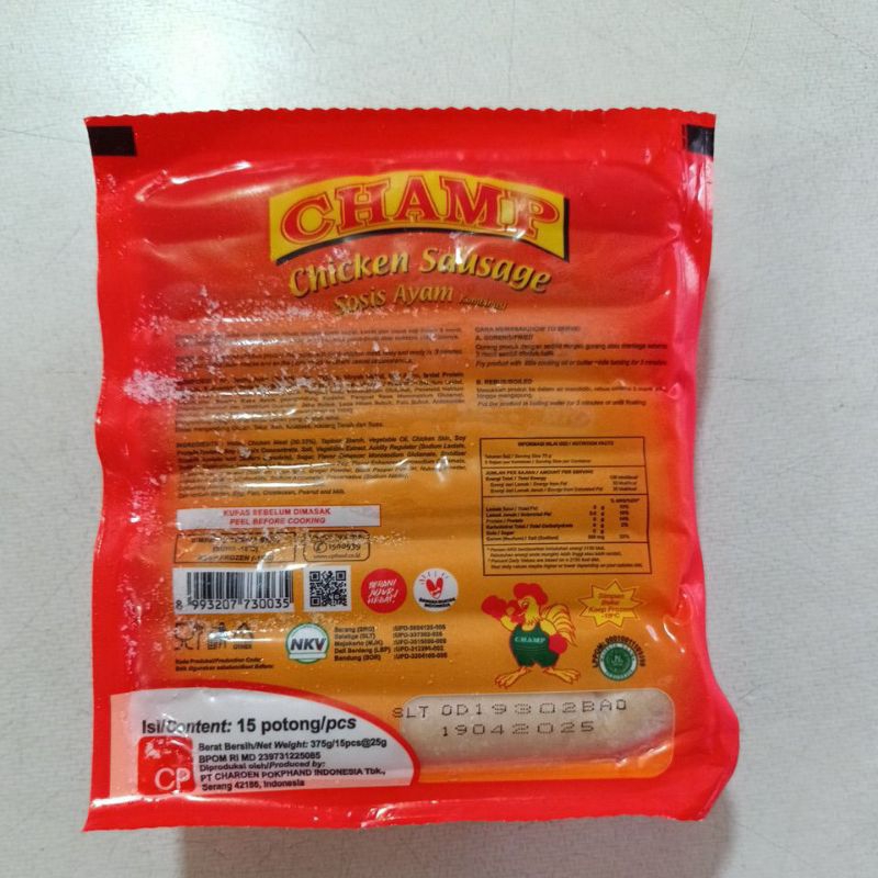 

Champ sosis ayam kombinasi 375 gr