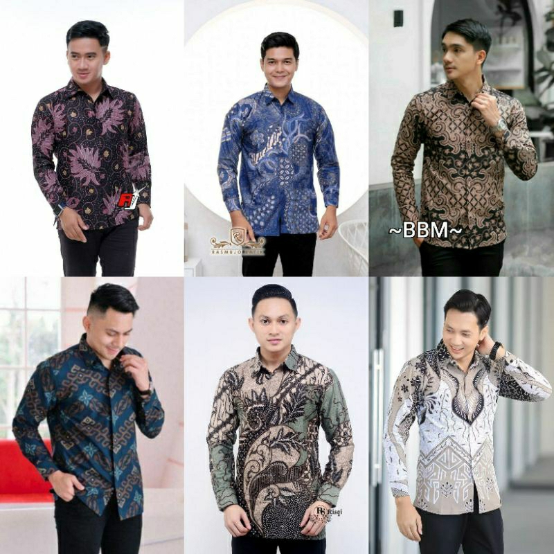 KEMEJA BATIK PRIA PREMIUM LENGAN PANJANG BAJU BATIK ORIGINAL