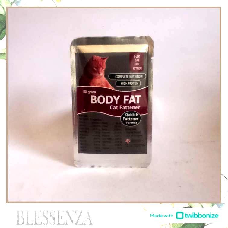 BODY FAT CAT 50GR- VITAMIN PENGEMUK BADAN KUCING CEPAT BESAR GEMUK SEHAT GENDUT SUPLEMEN BODYFAT CAT