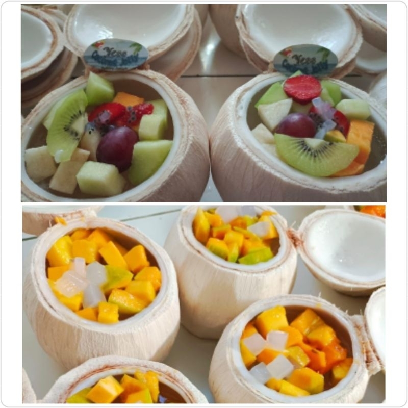 Puding Kelapa Buah (Mix / Mangga)