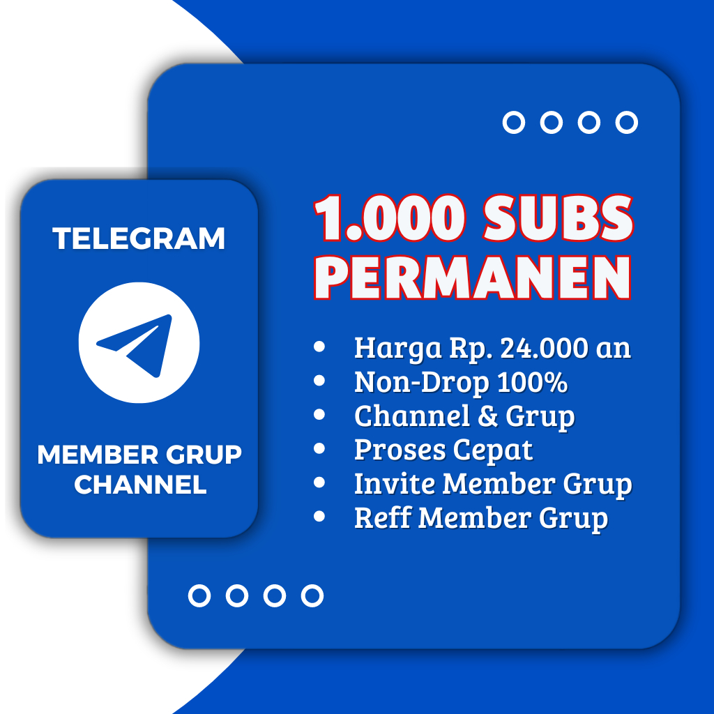 TELEGRAM MEMBER SUBSCRIBER PELANGGAN CHANNEL & GRUP PERMANEN 100% PROSES CEPAT | INVITE MEMBER