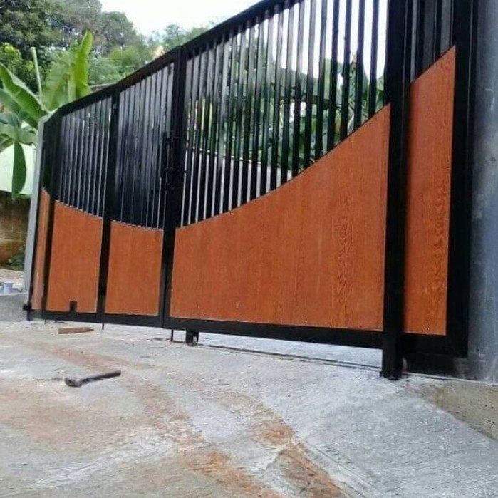 pagar rumah minimalis murah grc dorong