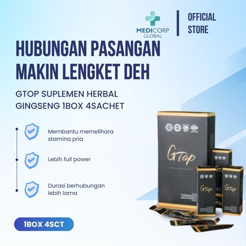 [MEDICORP] GTOP suplemen herbal gingseng 1 box 4 sachet