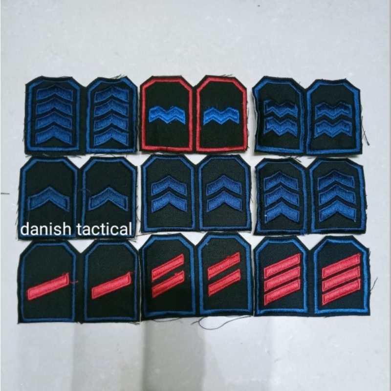 PANGKAT SERAGAM PDL HITAM BRIMOB POLRI BHARADA, BHARATU, BHARAKA, BRIPDA, BRIPTU, BRIGADIR, BRIPKA, 