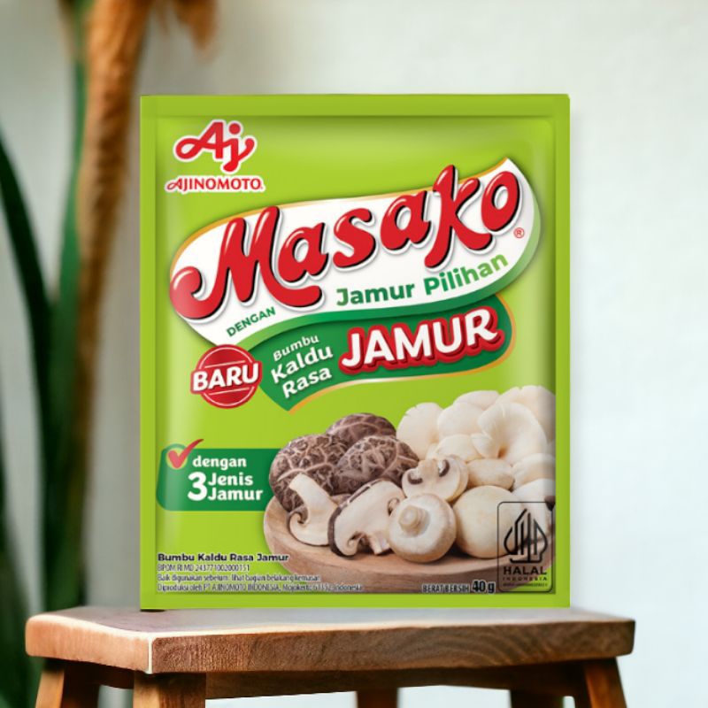 

Masako Bumbu Kaldu Rasa Jamur 40 g