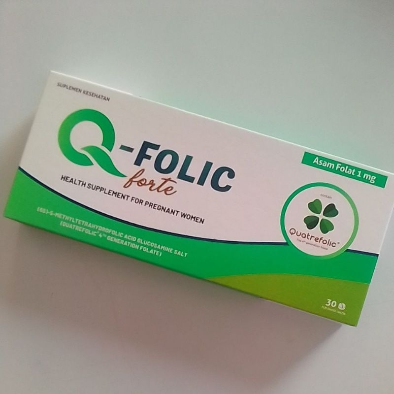 Q-Folic / Q Folic Forte Asam Folat 1000 mg Box 30 Tablet