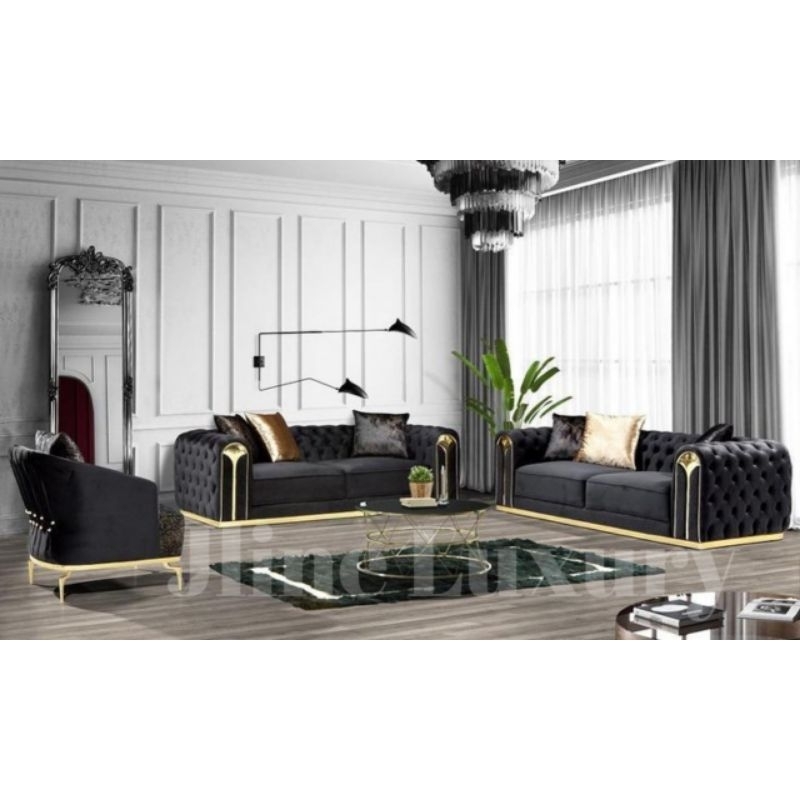 kursi tamu minimalis modern/meja top marmer
