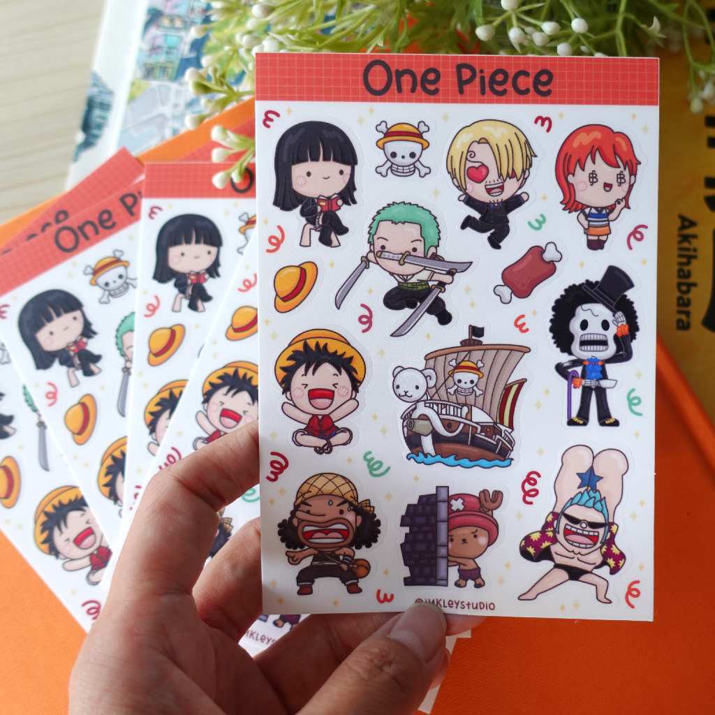 

One Piece Sticker Sheet Series | Waterproof | Aesthetic Sticker | Sticker Sheet Pack | Planner Sticker | Anime Sticker