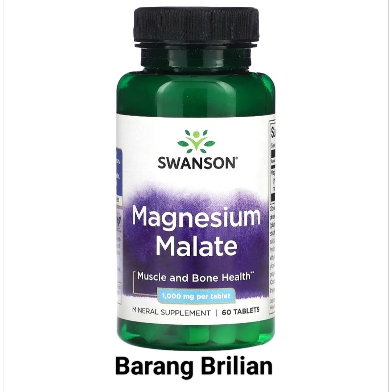 Swanson Magnesium Malate 1000 mg 60 Tablets