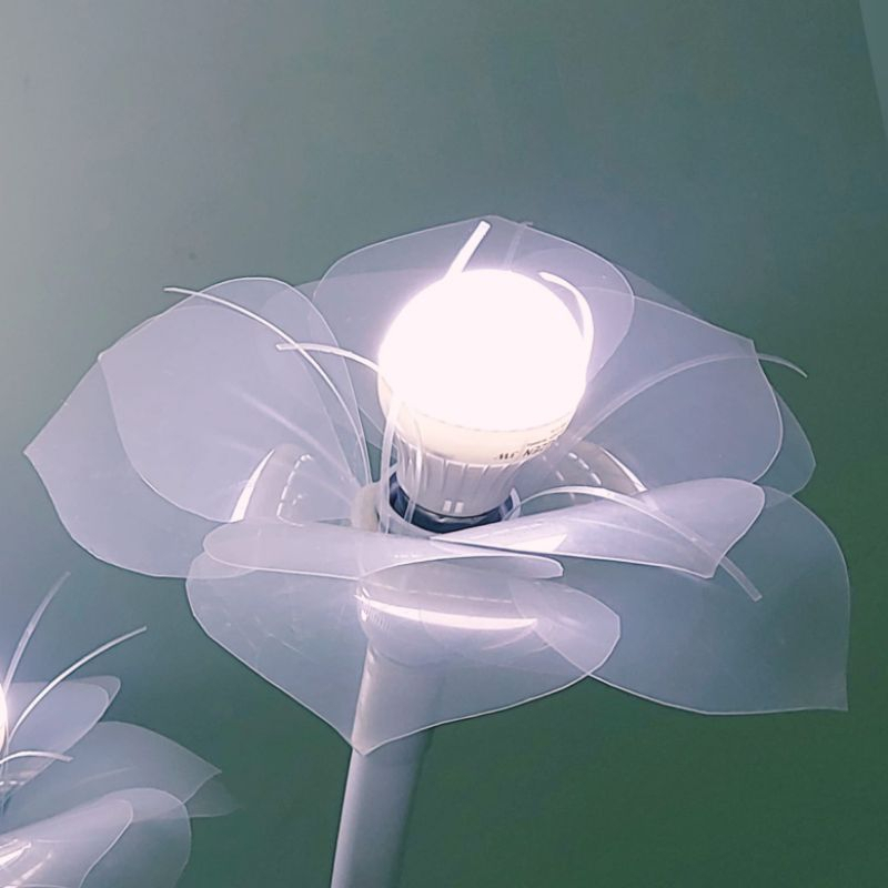 Kelopak Bunga lampu dekorasi. TERMURAH. Kap lampu. cup Bunga lampu plastik. kelopak Bunga bahan mika