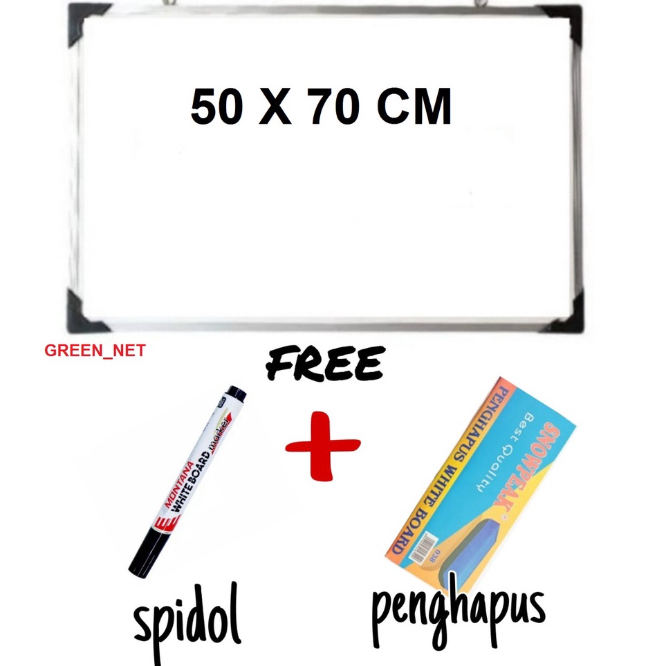 

KODE H6Z2 Papan Tulis Spidol dan Kapur Whiteboard Blackboard Ukuran 5X7 FREE SPIDOL DAN PENGHAPUS