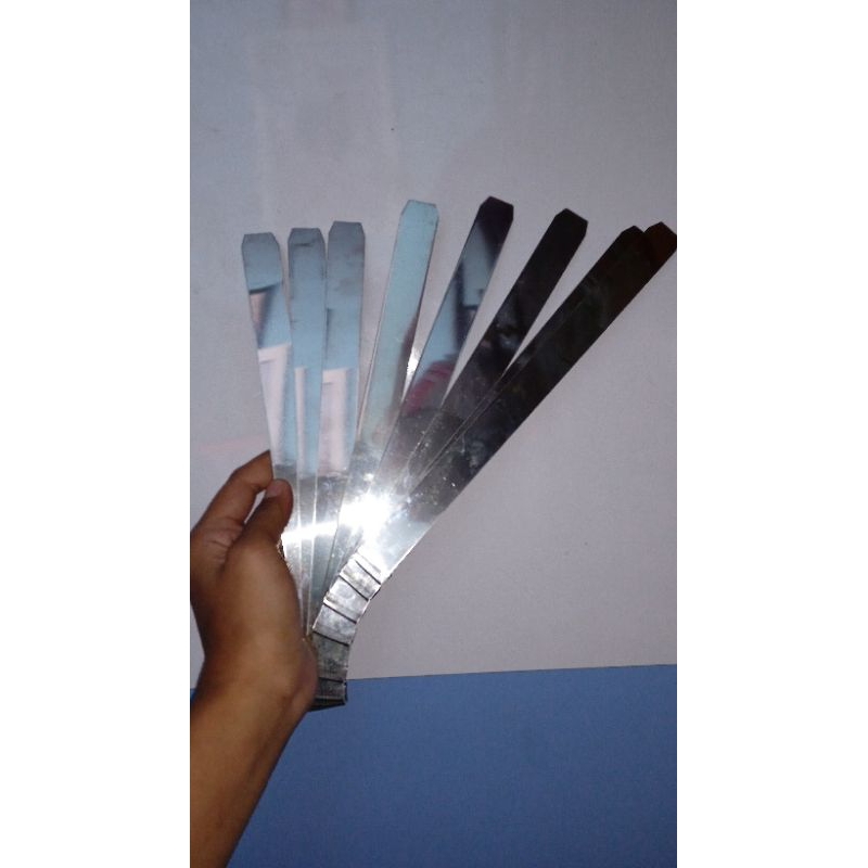 Stenlis strap lembaran ukuran (25 cm x 2 cm)