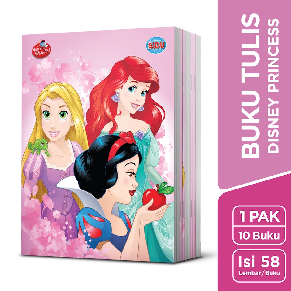 

Super Bonus SiDU Buku Tulis Disney Princess 58 Lembar 1 buku SDU EB 58 PRI