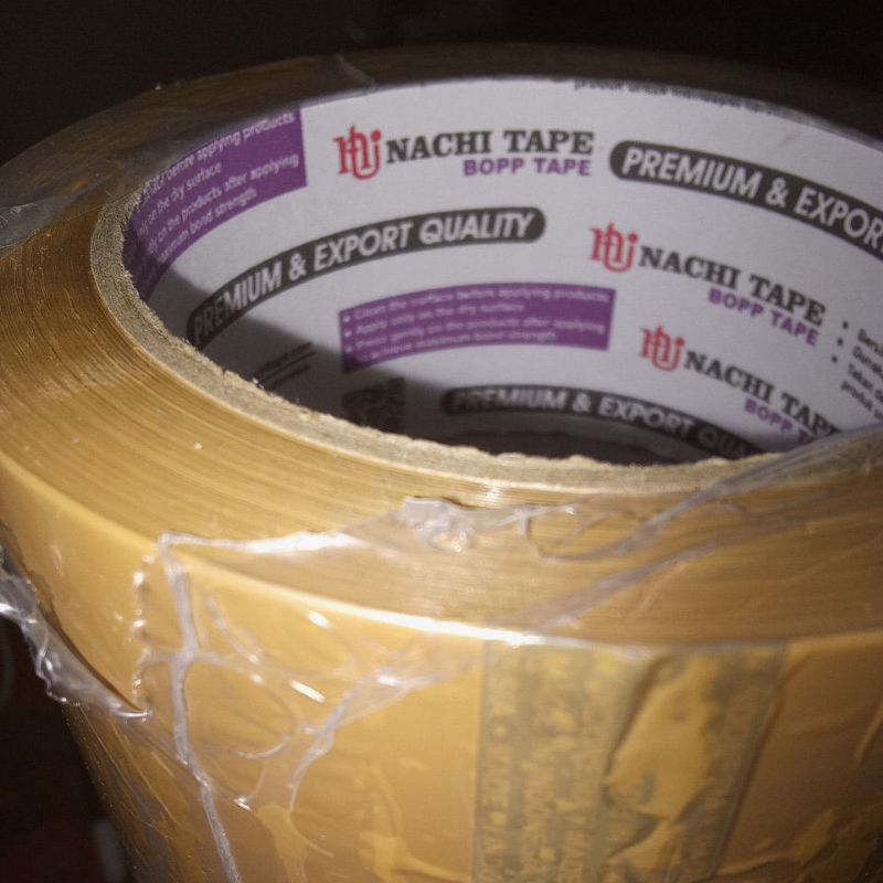 

lakban Nachi 48mm 100 yard 2 inchi selotip bening selotip coklat lakban coklat 100 yard lakban bening 100 yard lakban bening Nachi lakban coklat Nachi opp transparan opp coklat packing tape seal tape