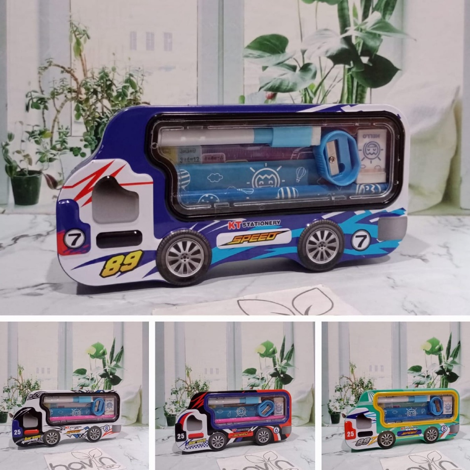 

Dijamin Asli KOTAK PENSIL bahan KALENG model TRUK BESAR PENCIL CASE