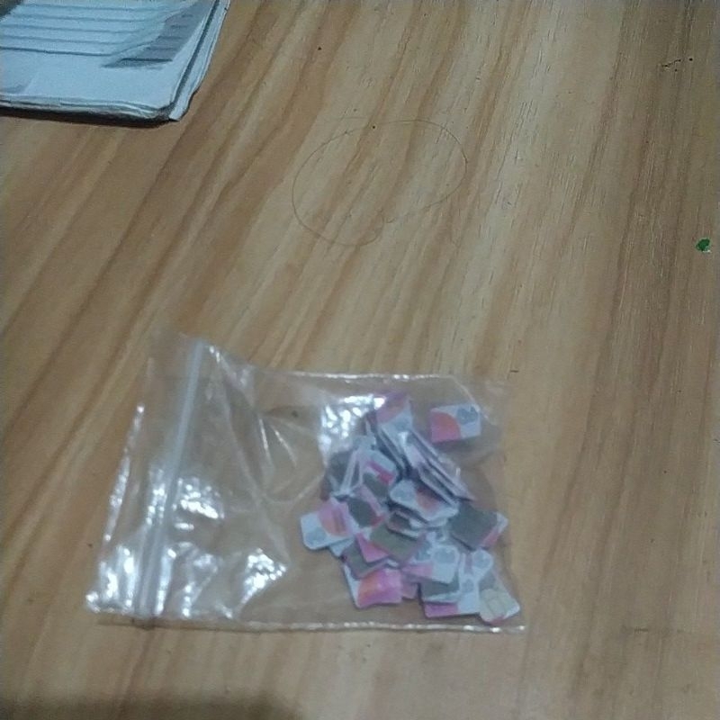 kartu siap pakai ,bekas weaa tlee fuul acak