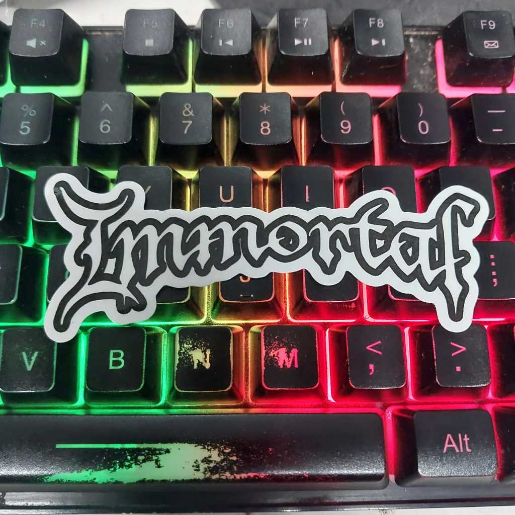

Stiker Immortal - Sticker Logo Band Black Metal - Stiker Cutting