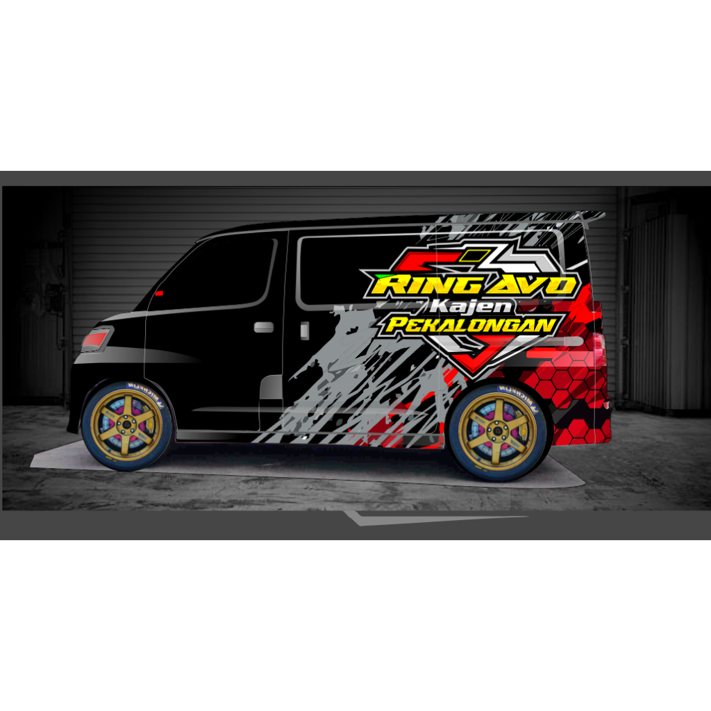 STIKER DECAL GRANDMAX BLINDVAN LUXIO APV AVANZA DLL