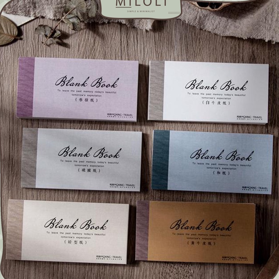

Hadir Terpopuler MILOLI 6Pcs BLANK BOOK Note Paper DIY Scrapbook Planner Journal Memo B266