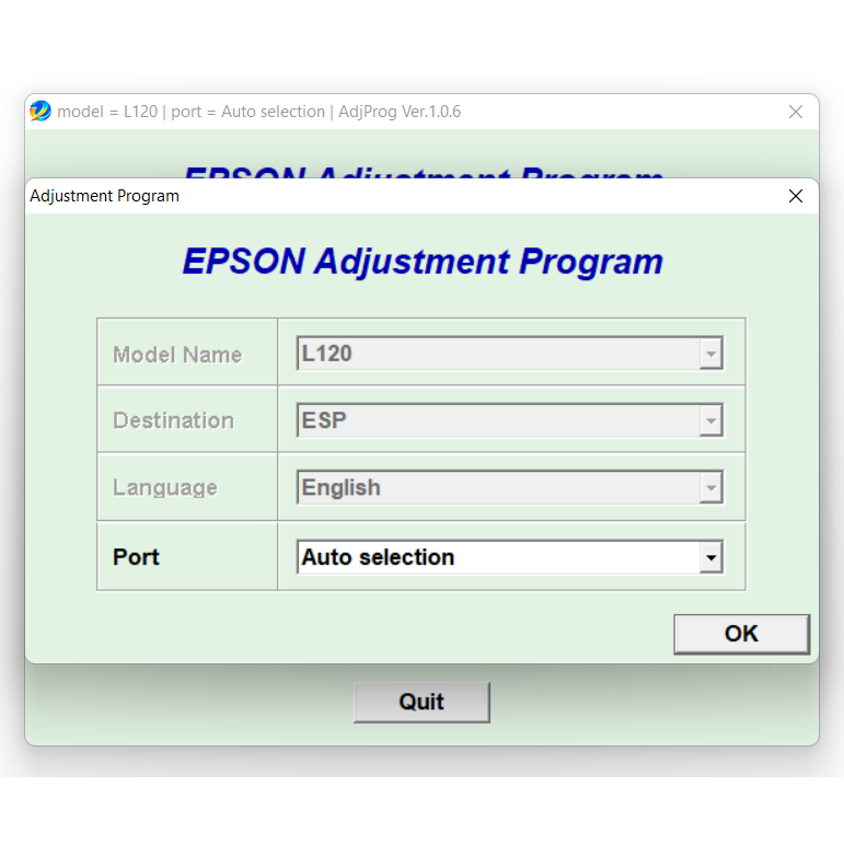EPSON ME Office 900WD / 960 ME960FWD(ECC) Resetter Tool