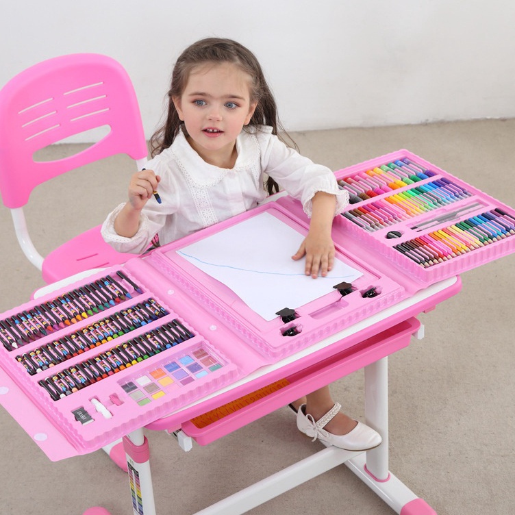 

KODE Q55R Crayon Set 46 dan Art Set 15Pcs Pensil Cat Warna Alat Tulis Lukis