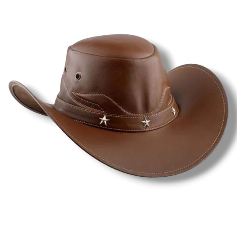 Topi Koboy Kulit Asli 100% // Topi Cowboy // Koboy Kulit