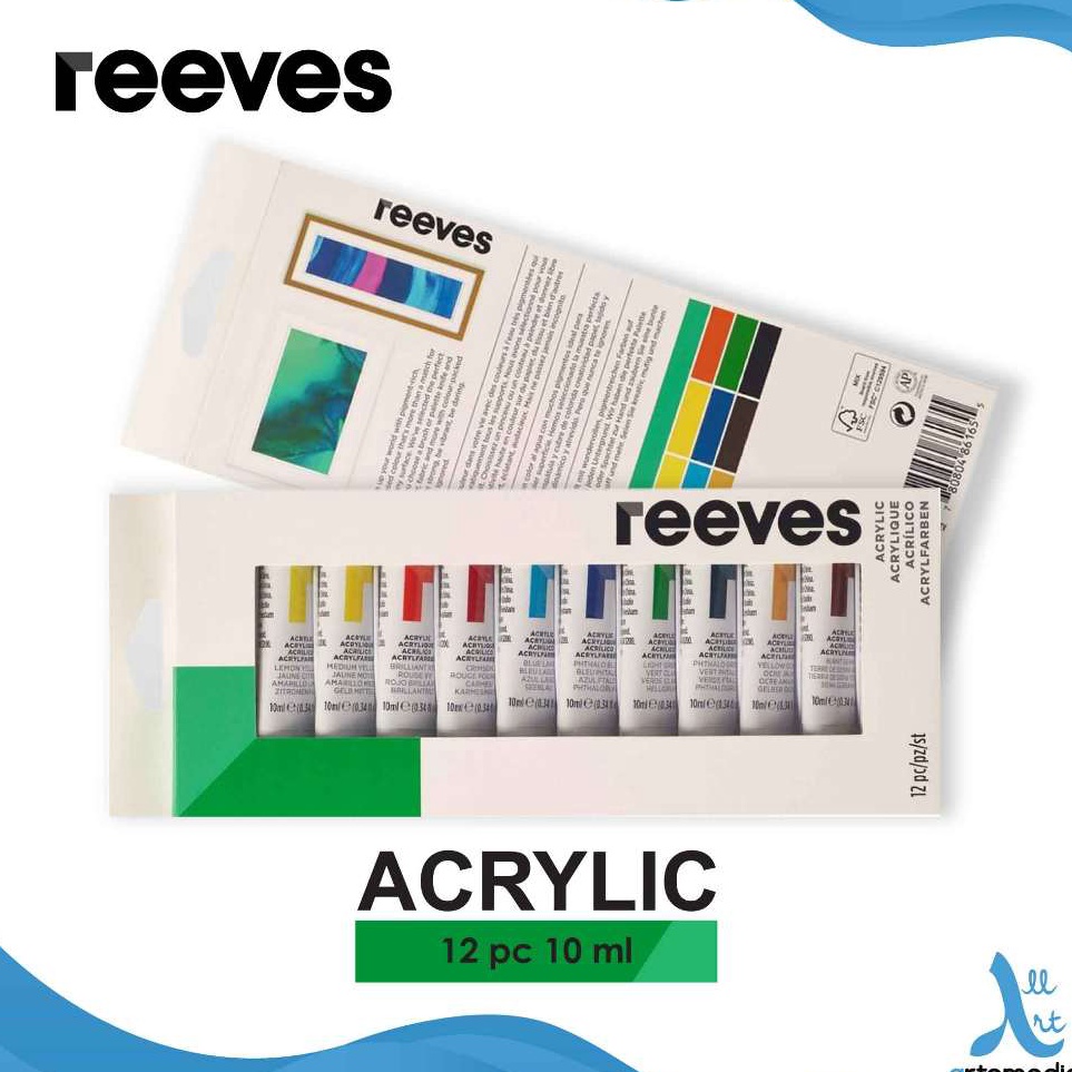 

Baru Asli Cat Akrilik Reeves Acrylic Paint Tube Set Cat Akrilik