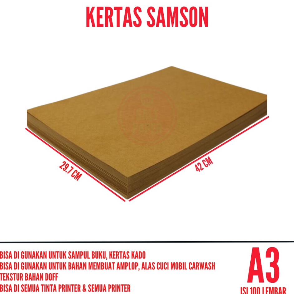 

Hemat Menarik Kertas A3 Coklat Samson isi 1 lembar Kertas Alas Kaki Cuci Mobil