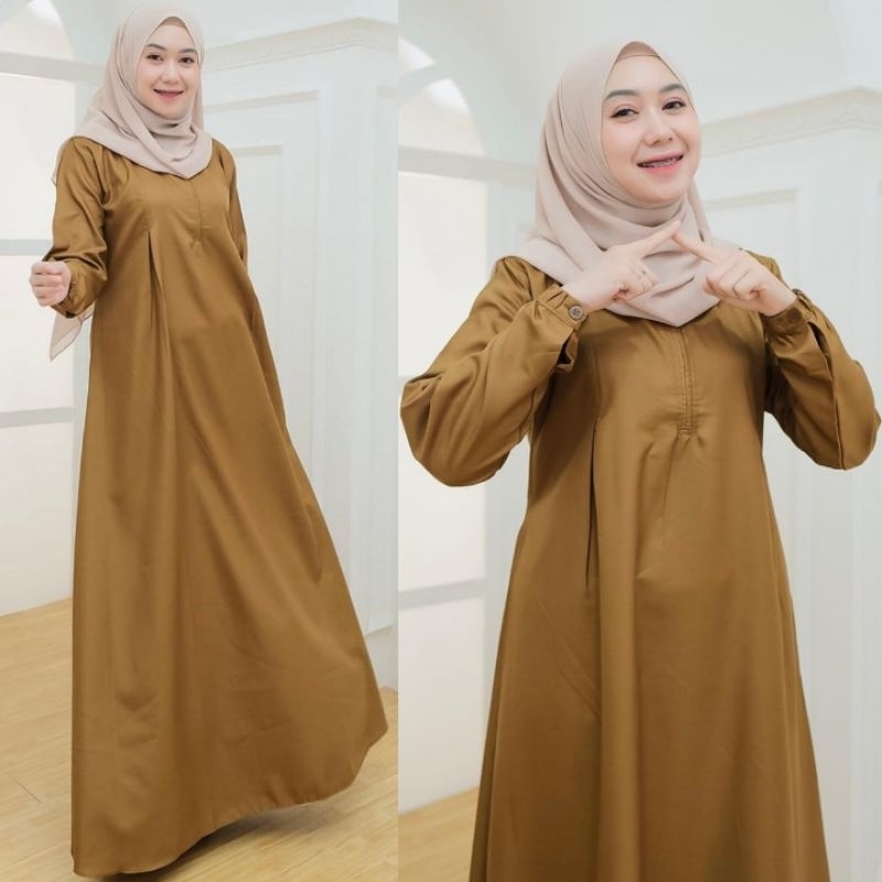 Gamis Pemda Polos Toyobo Premium