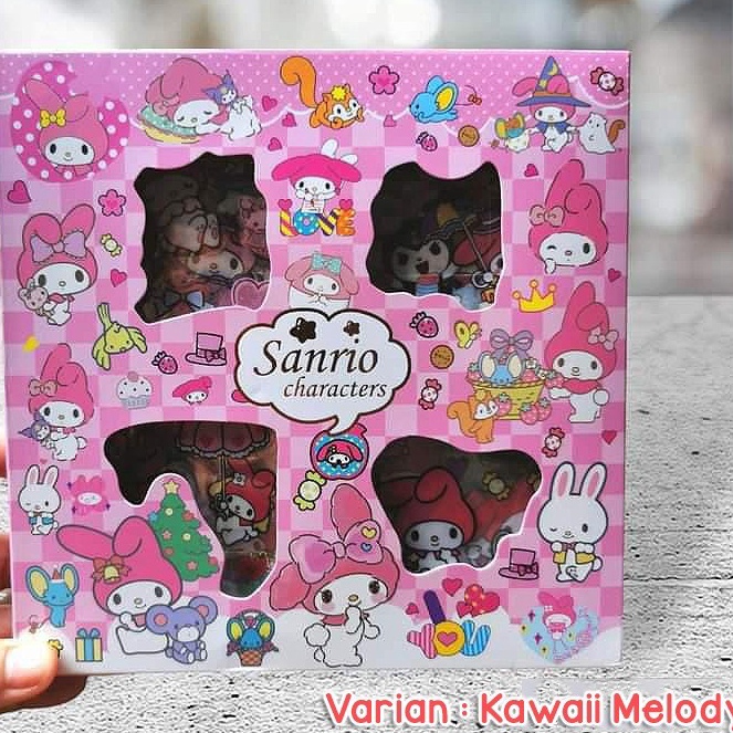 

Super Murah Sticker Lucu 2D Sanrio Karakter Kuromi dan Melody Isi 1 Lembar Per Box