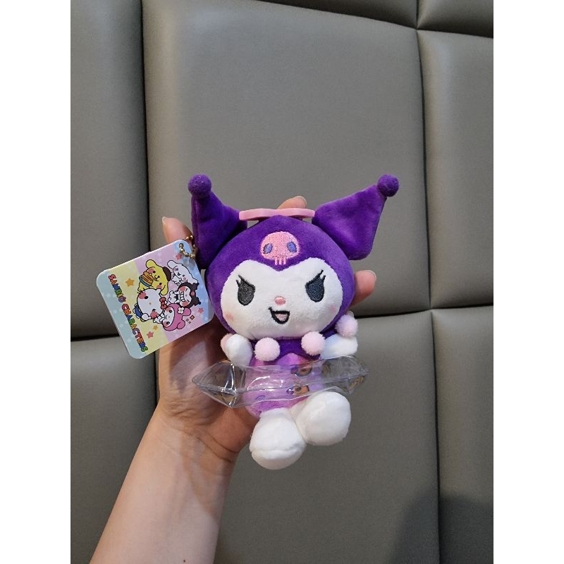 boneka kuromi plush keychain gantungan kunci