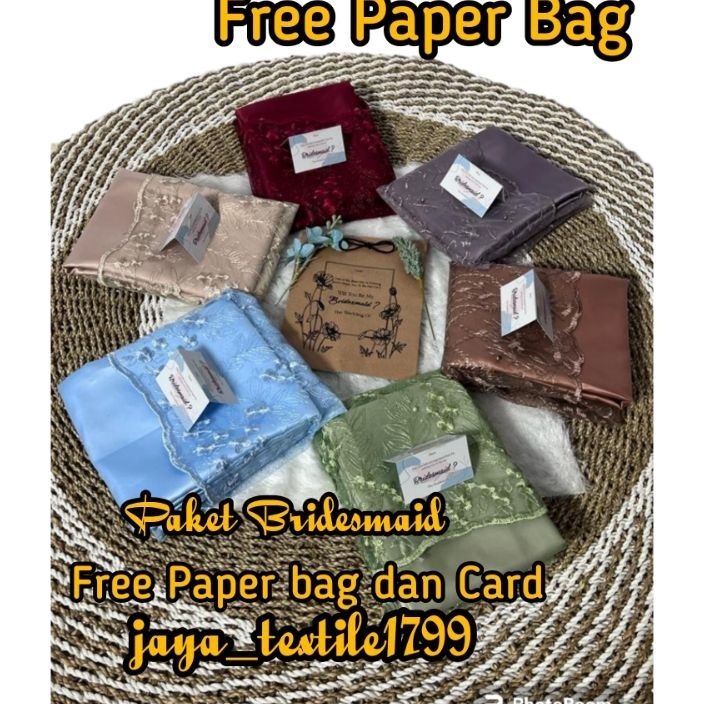 77 Kain Paket Bridesmaid  Paket Seragaman Nikahan Bridesmaid
