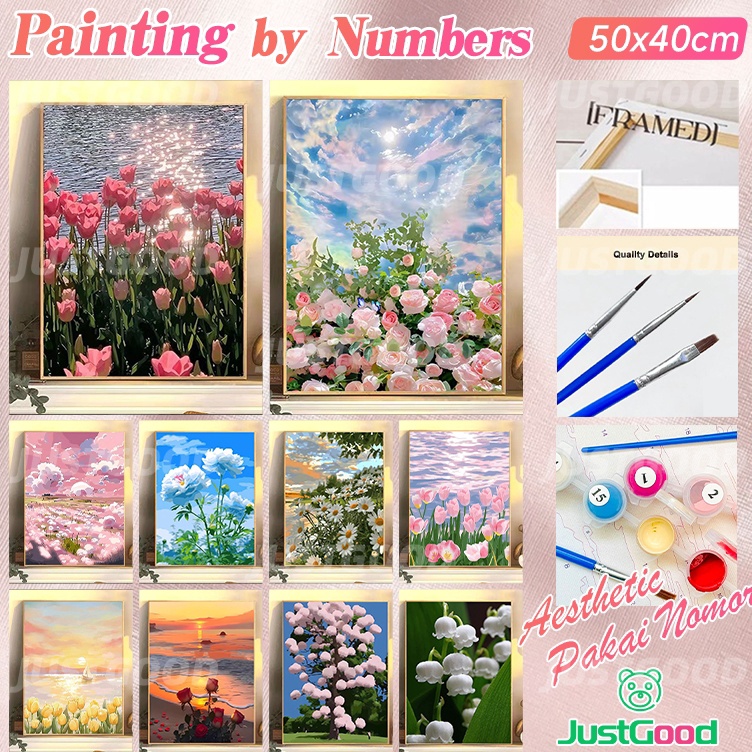 

Serba Untung 4x5cm Paint by Number Canvas Set Melukis Aesthetic Pakai Nomor