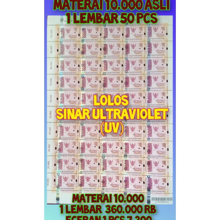 

Borong Sekarang MATERAI 1 ASLI