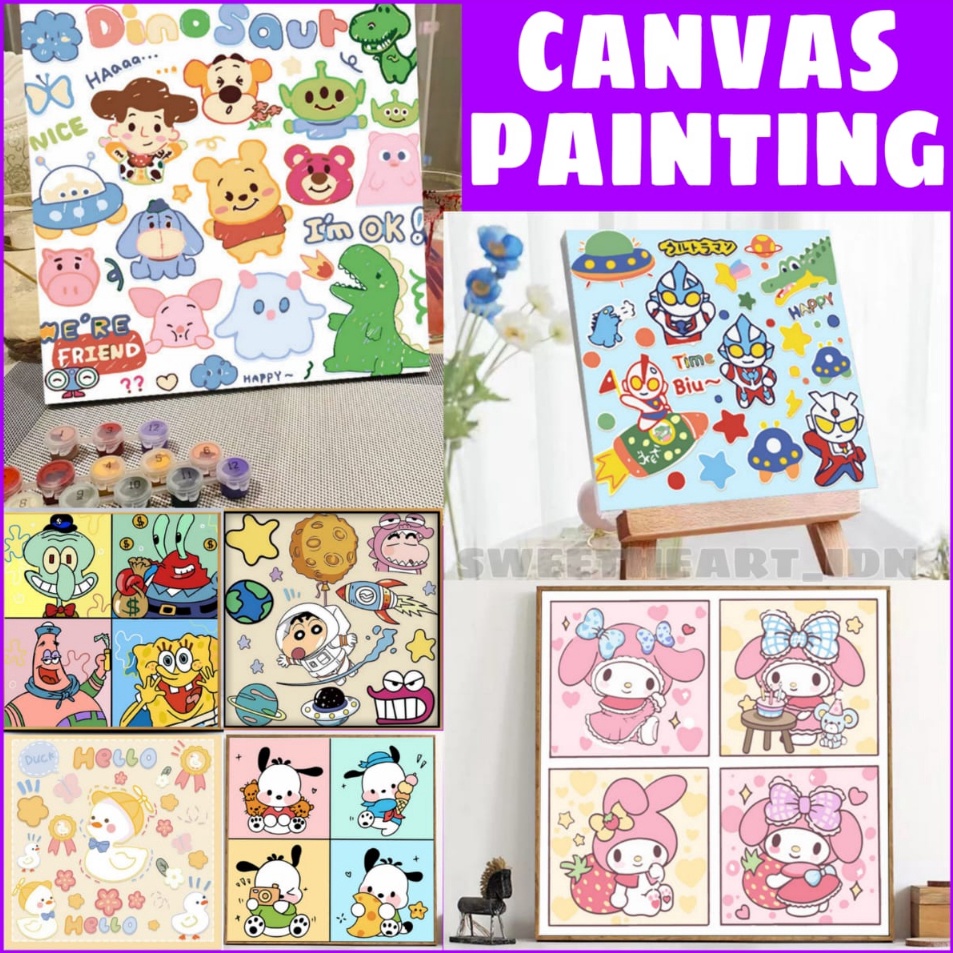 

Murah Untung Canvas Painting By Number 3x3 CM Melukis Mewarnai Kanvas Nomor Prakarya Anak