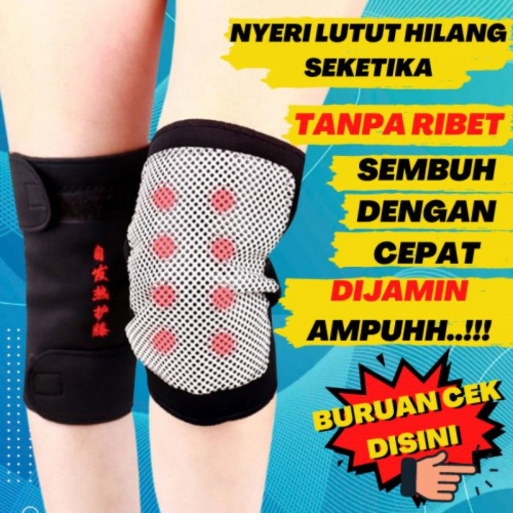 Deker Lutut Kesehatan Alat Terapi Lutut Sabuk Therapy Dengkul Pemanas Nyeri Sendi Magnetik Original