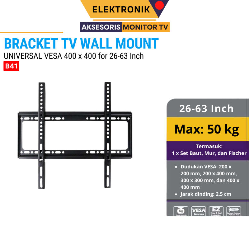Bracket Smart Tv 32 Inch 43 Inch 24 Inch 55 - 65 Inch Monitor Pc Universal Wall Mount XIAOMI SAMSUNG