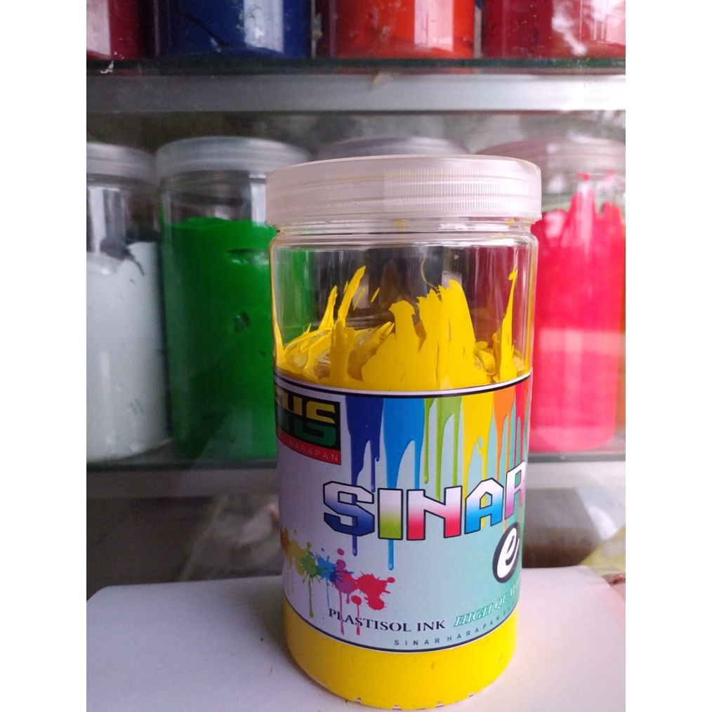 

KODE P5U Plastisol warna kuning SINAR HARAPAN SABLON kemasan 1kg