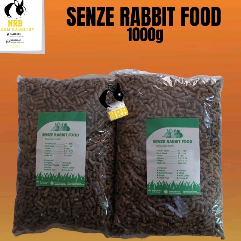 Pelet/Pakan Kelinci SENZE RABIT FOOD 1 Kg