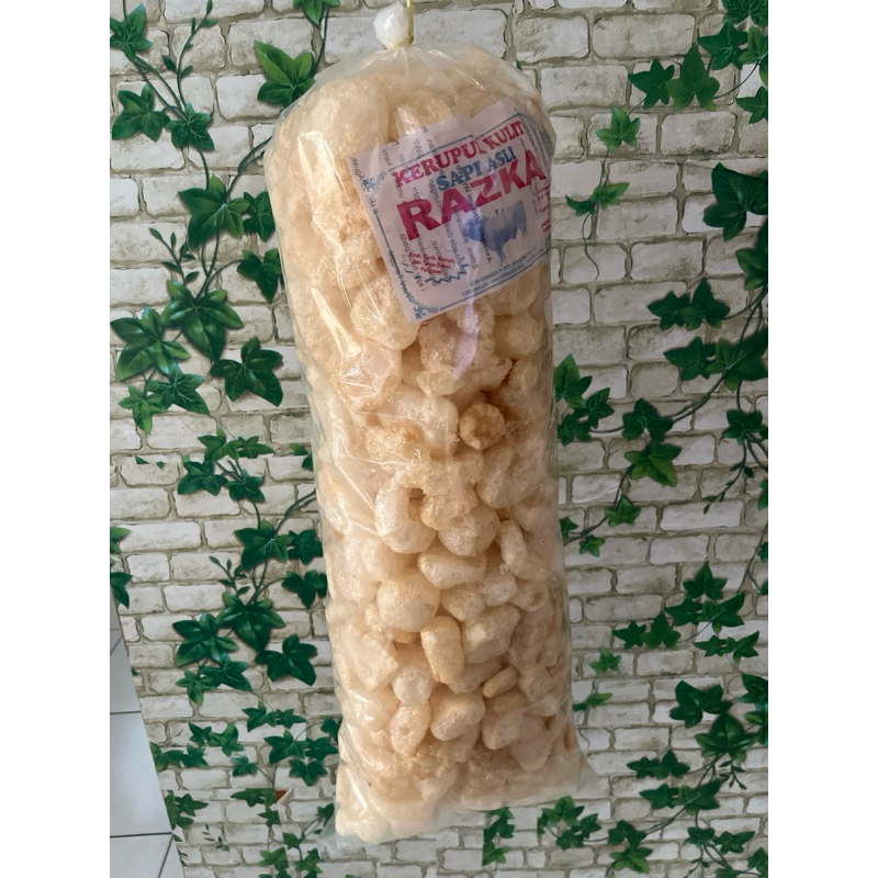 

Kerupuk Kulit Sapi Asli Bandung 500 gram (Ukuran Besar)