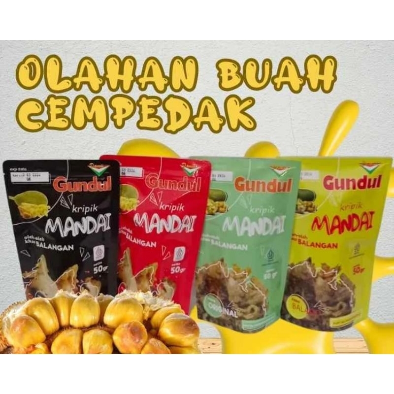 

keripik mandai gundul khas Balangan/ Mandai crispy buah cempedak 50gram