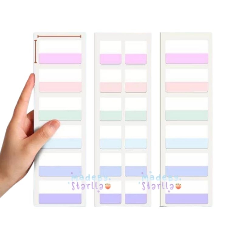 

(BISA COD✅) INDEX PAGE | PEMBATAS BUKU | INDEX CLEAR STICKY NOTE