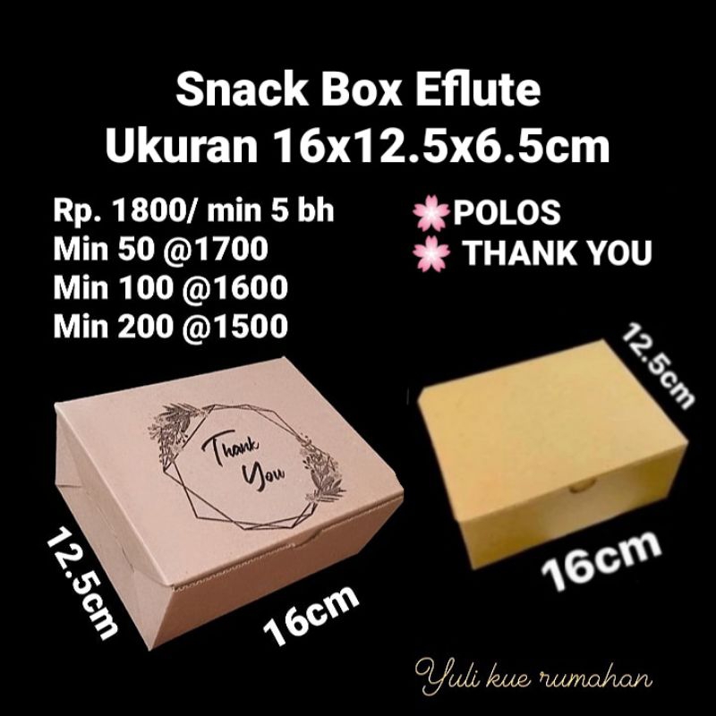 

Snack Box Eflute 16x12.5x6.5cm
