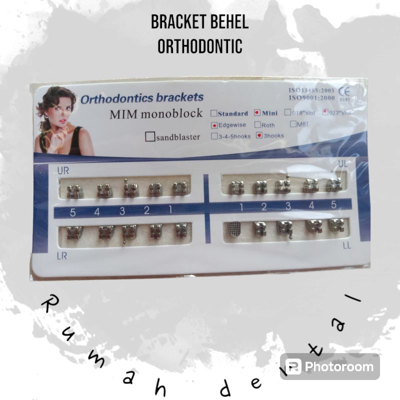Bracket Behel Orthodontic Amplop Original Metal Breket Gigi