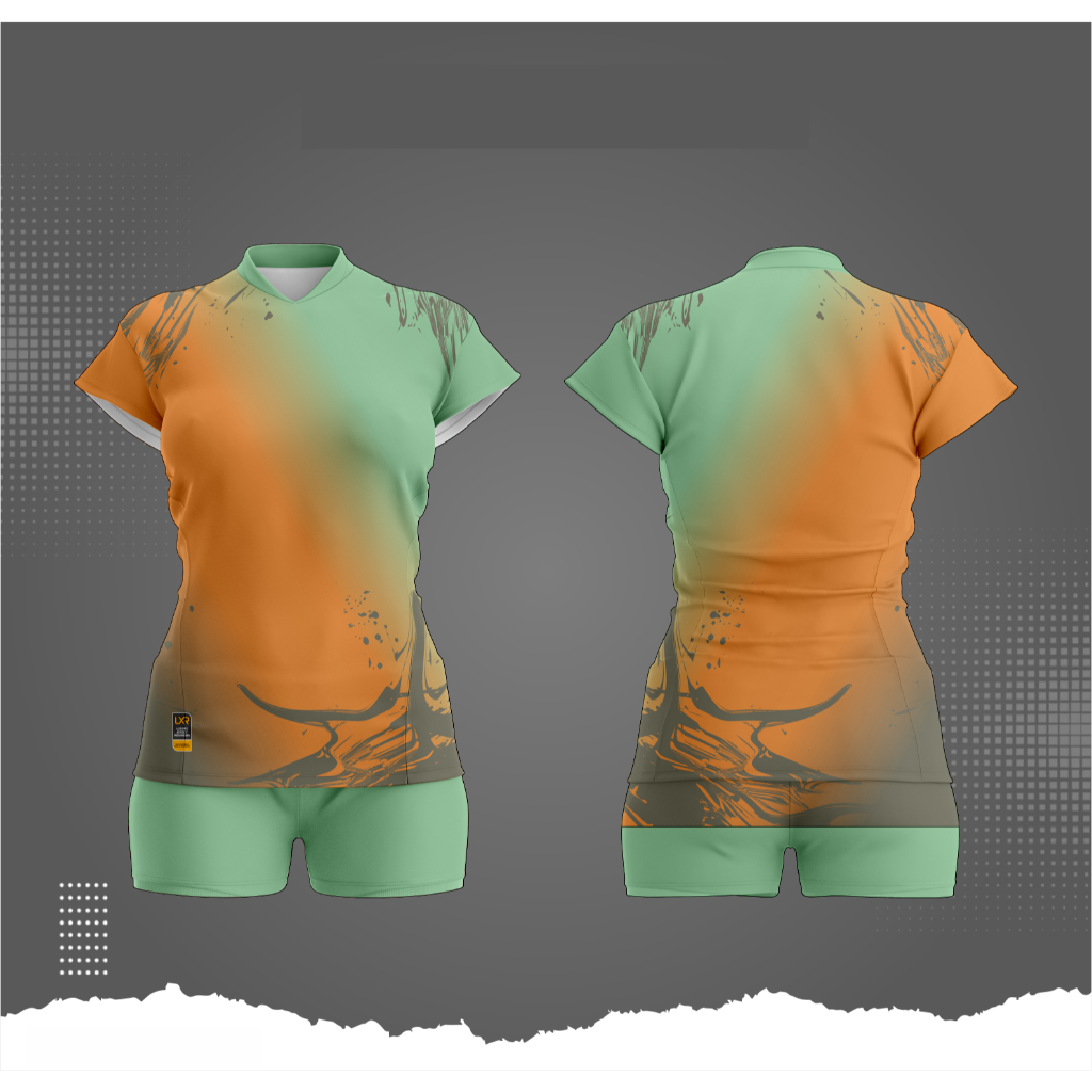 SETELAN KAOS JERSEY VOLI WANITA || CUSTOM NAMA & LOGO || FULL PRINTING