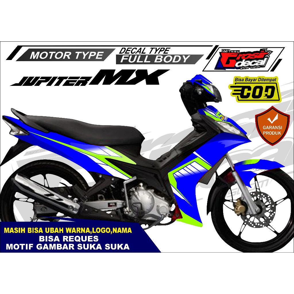 Sticker Striping Jupiter MX Old Full Body Fullset Free Custom Striping Jupiter MX Old Full Body