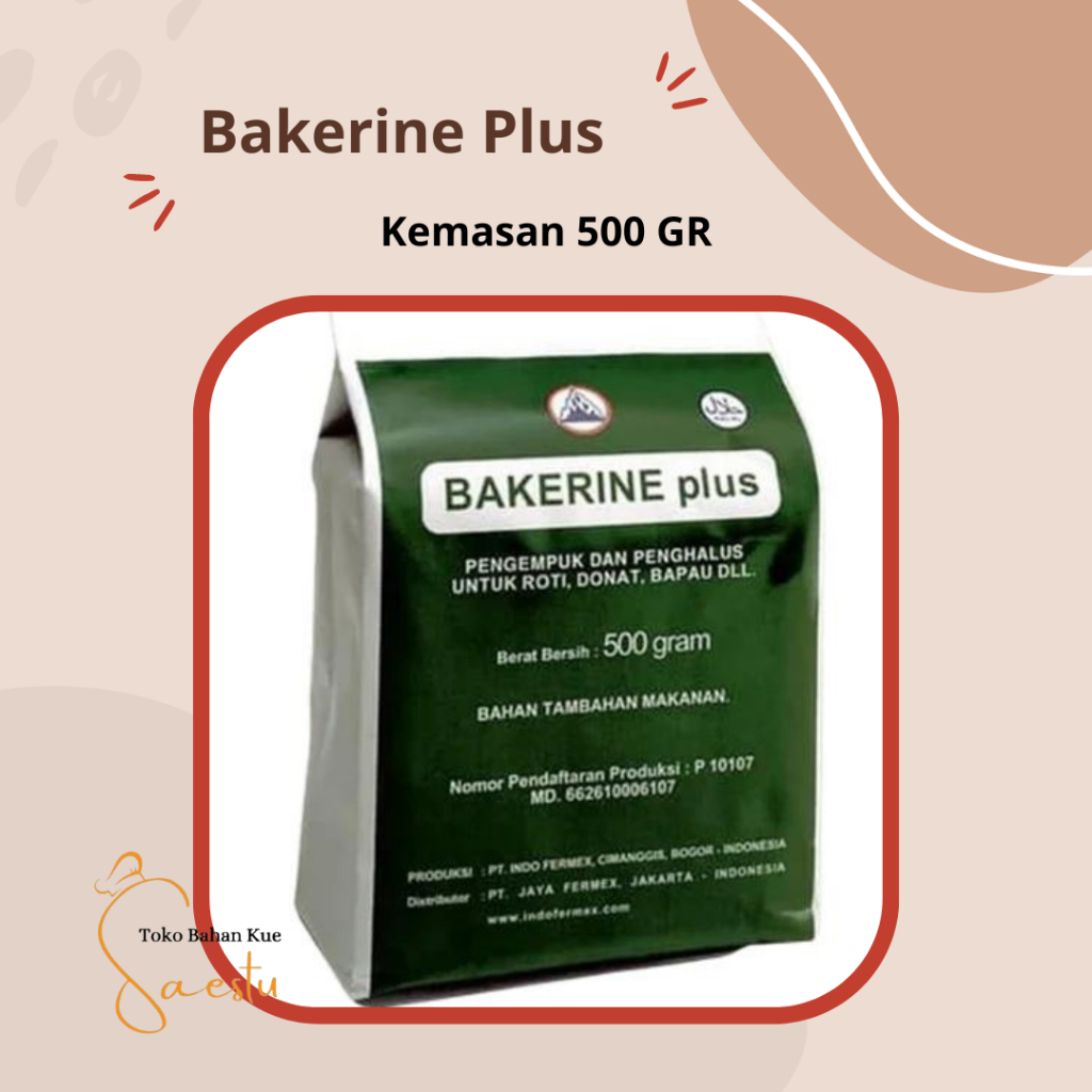 

BAKERINE PLUS BREAD IMPROVER/PELEMBUT ROTI 500 GR