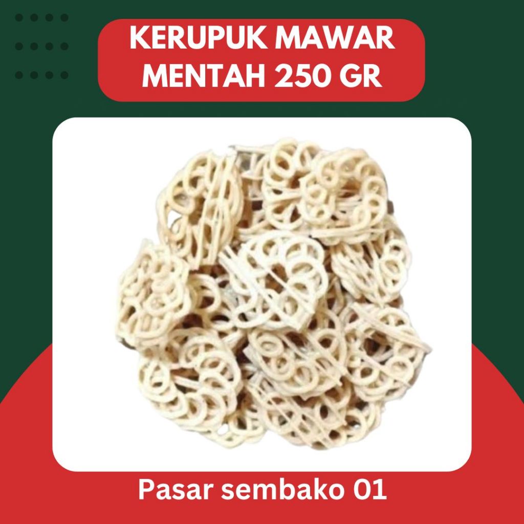 KERUPUK SEBLAK KRUPUK KERITING KECIL Mentah Krupuk Rafael MAWAR PUTIH 250 gr | Seblak Sambal Rafael